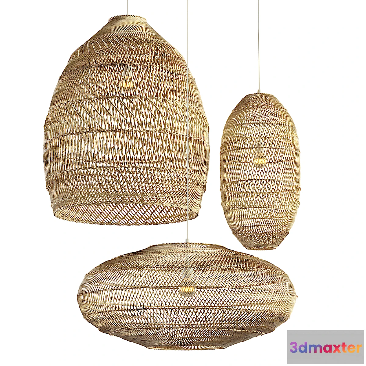 566473 - Aliexpress rattan chandelier set