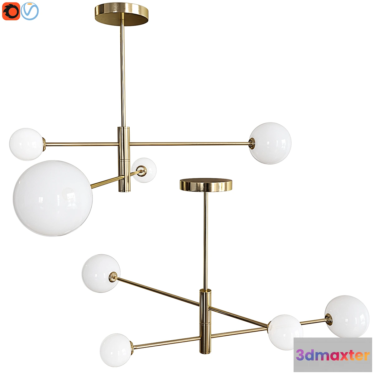 566567 - Ceiling chandelier Lumion ESTELLE 4418 _ 4C