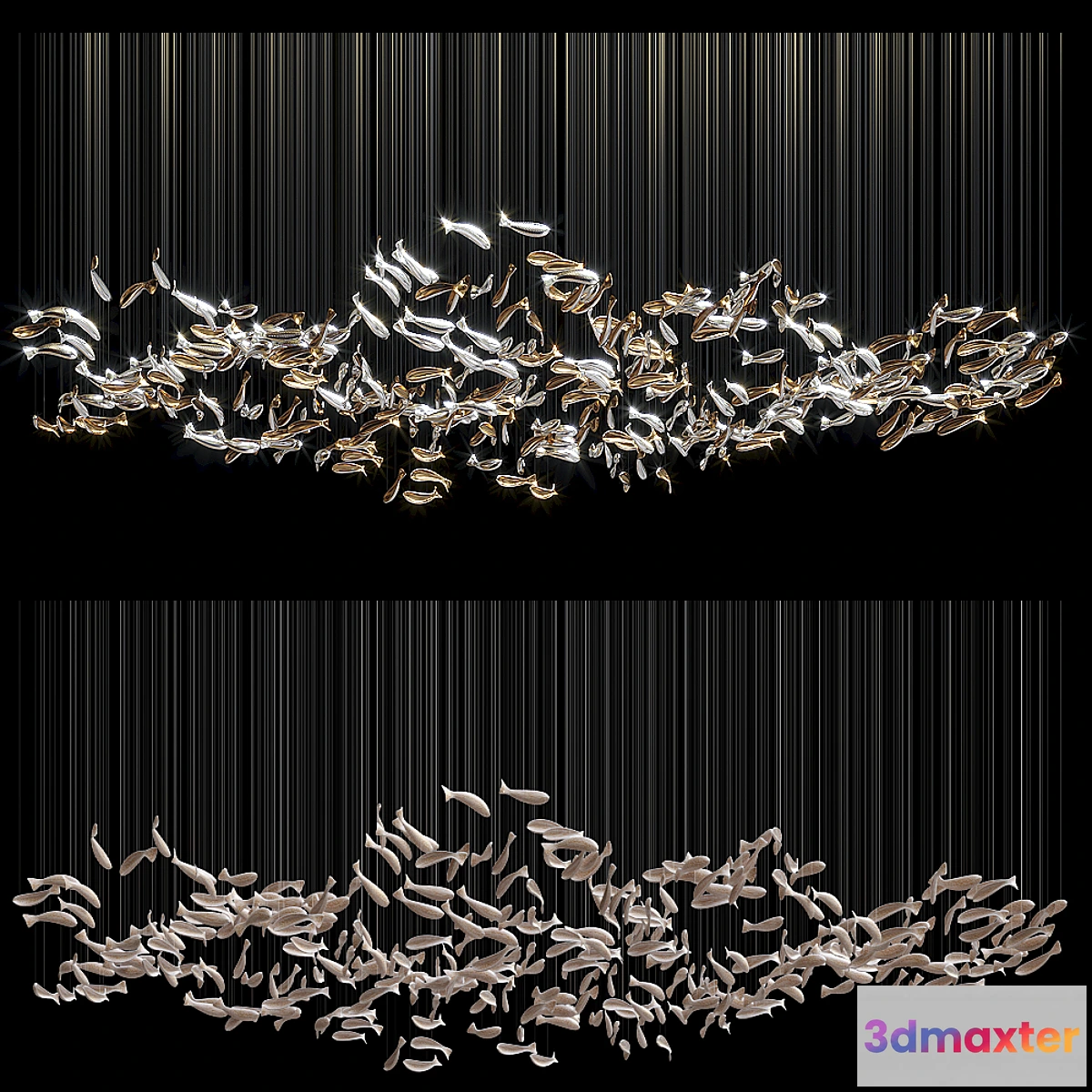 566997 - Chandelier Light Vargov - Fish