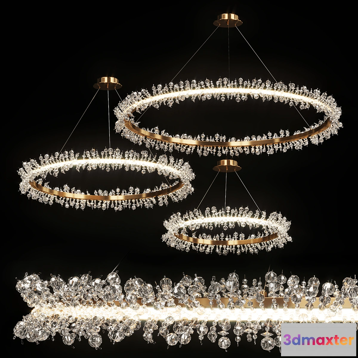 567111 - Crystal ring chandelier THERA