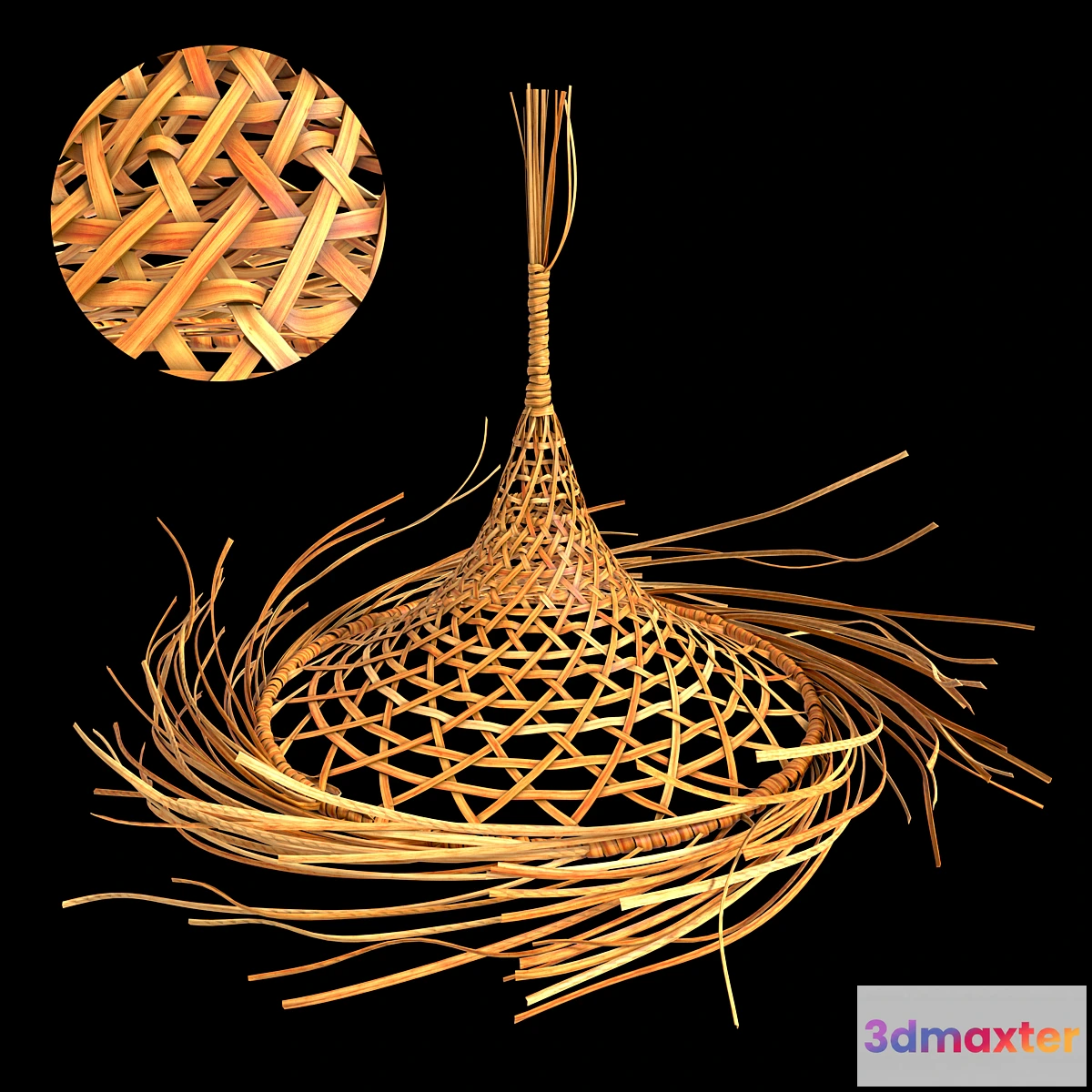 567175 - Wicker lampshade