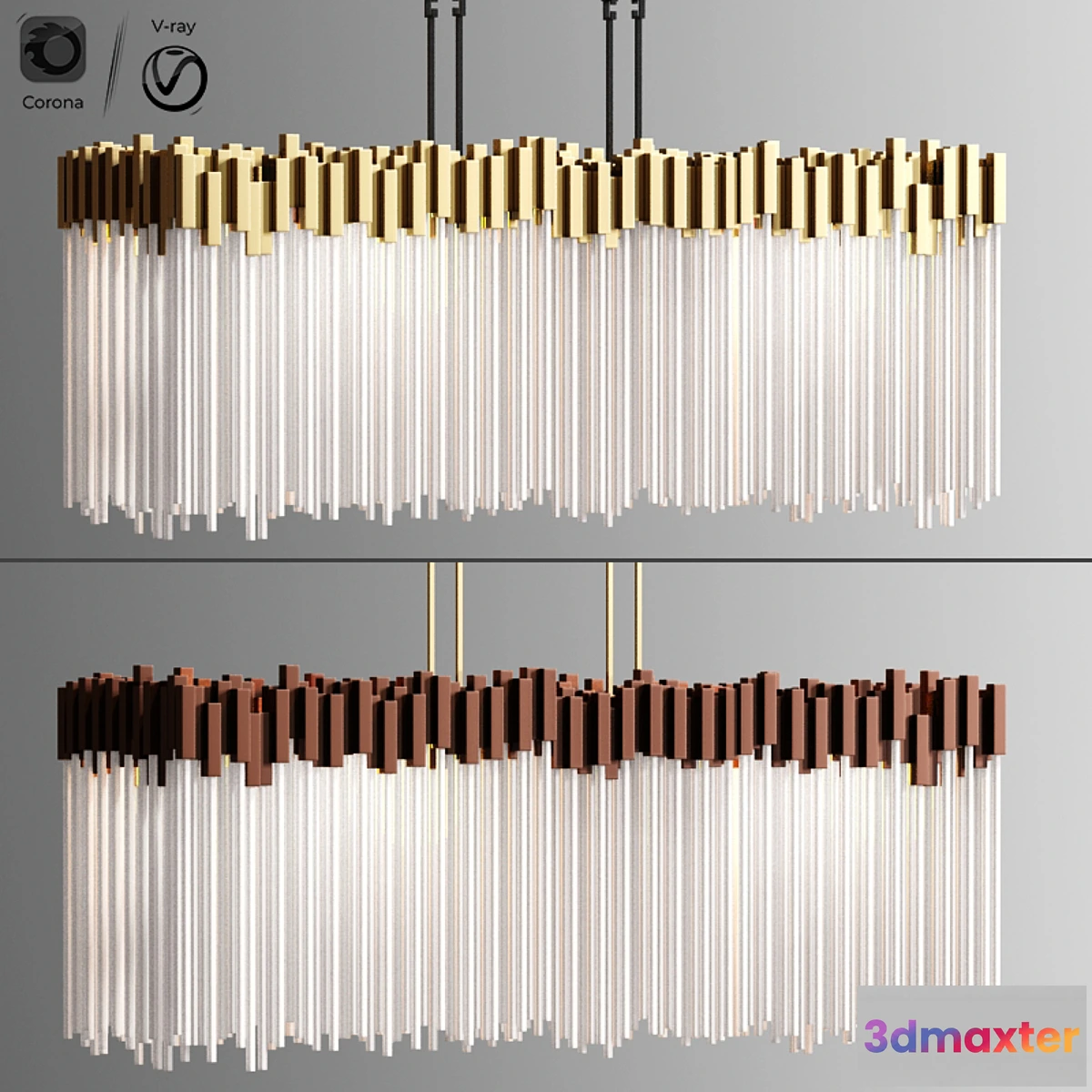 567345 - Varaluz Matrix Light Wide Linear Chandelier