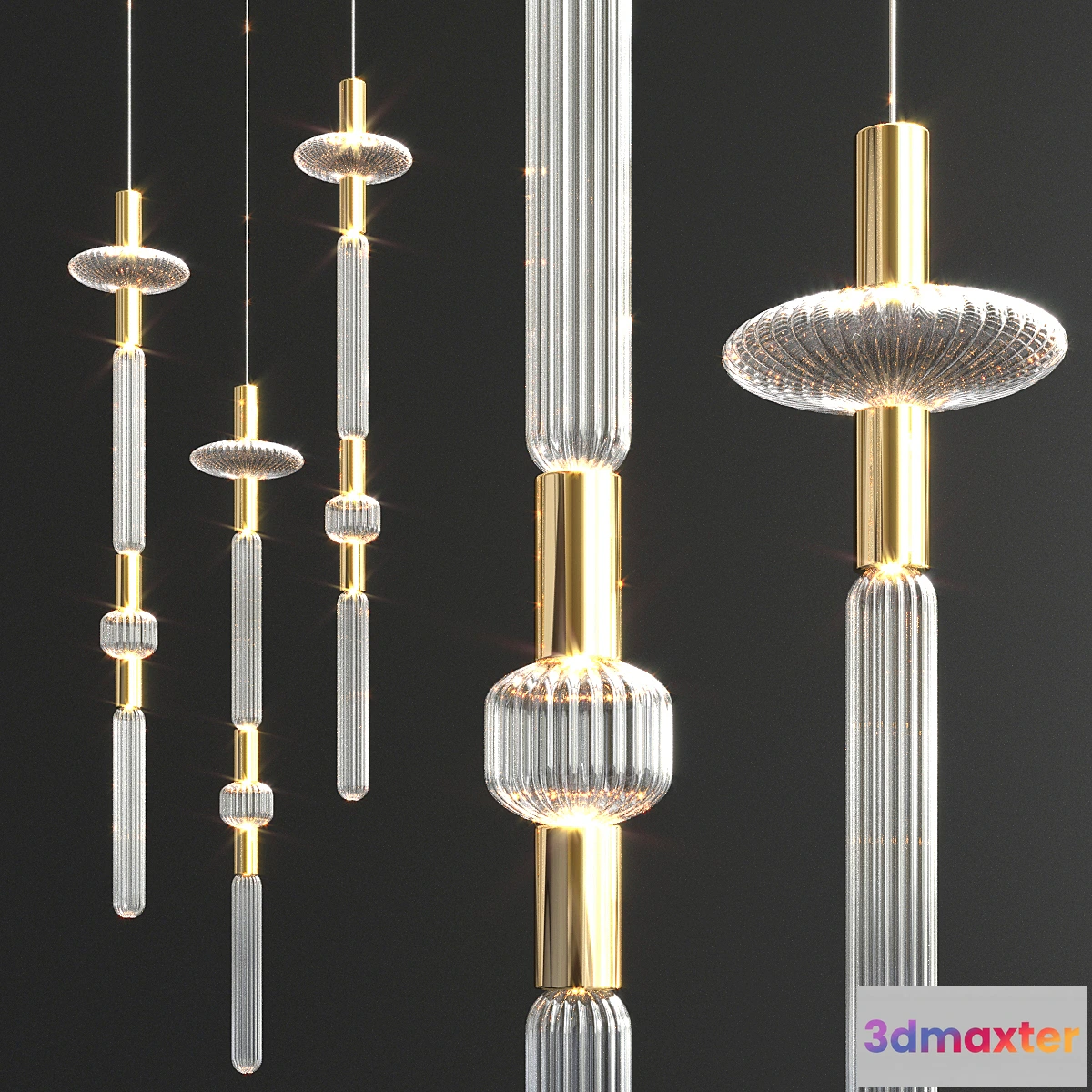 567514 - Cipher Pendant light by LASVIT