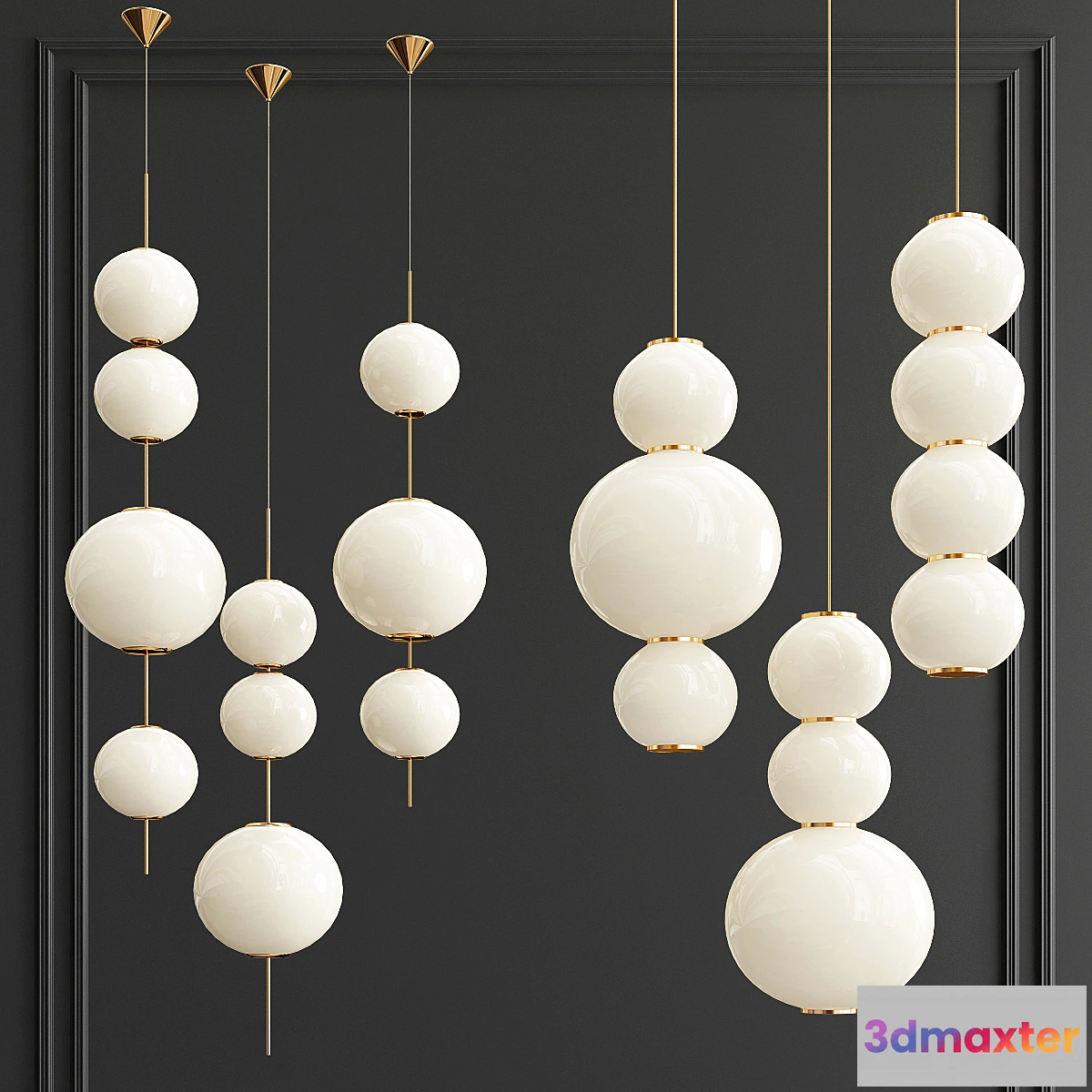 567606 - Beads & Pearls Suspension Pendants