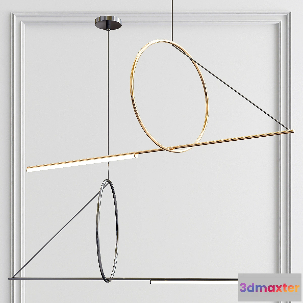 567618 - CERCLE & TRAIT PENDANT by CVL Luminaires