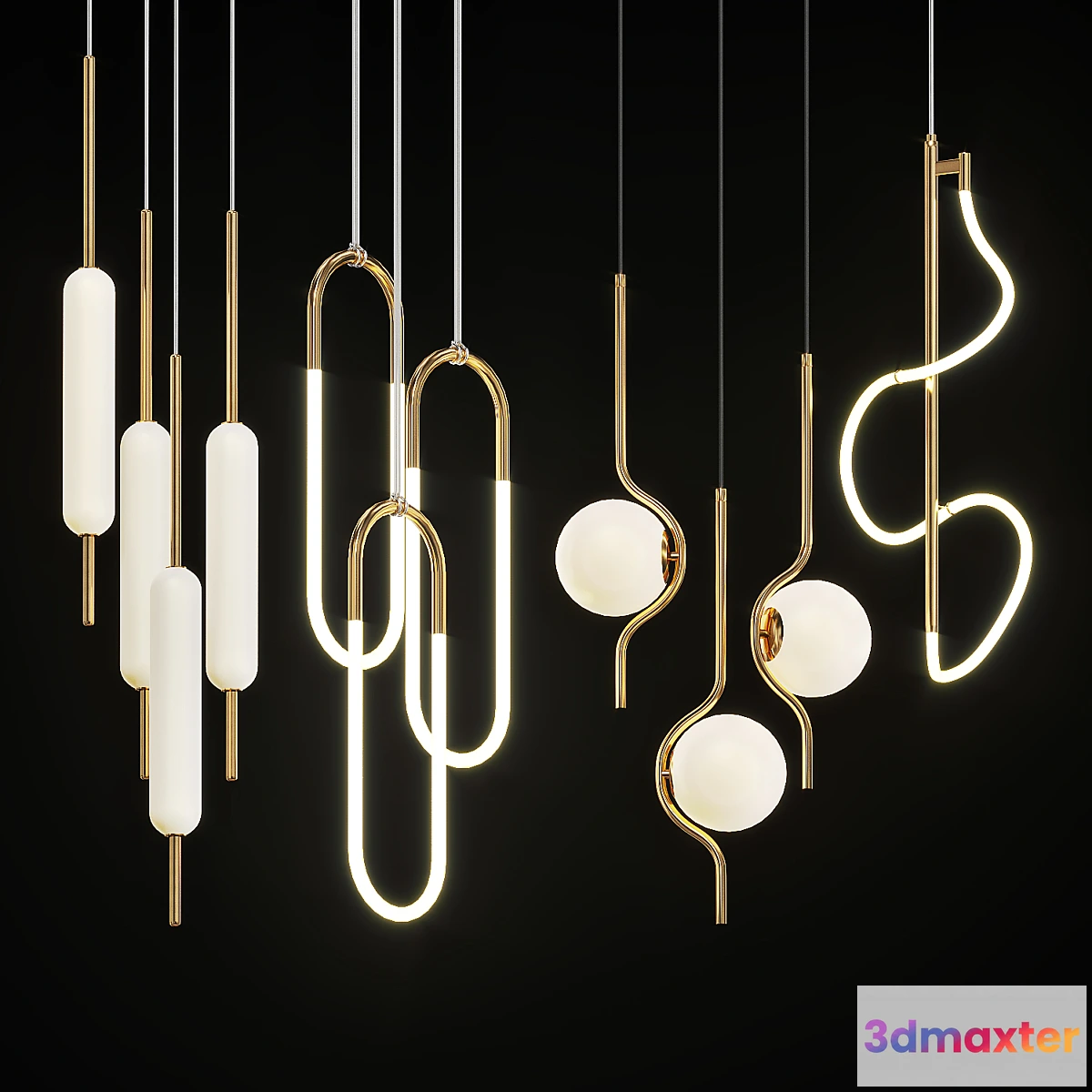 567702 - Collection of pendant lights Lampatron # 1