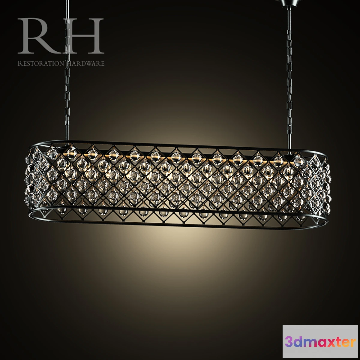 575334 - Chandelier RH SPENCER RECTANGULAR CHANDELIER