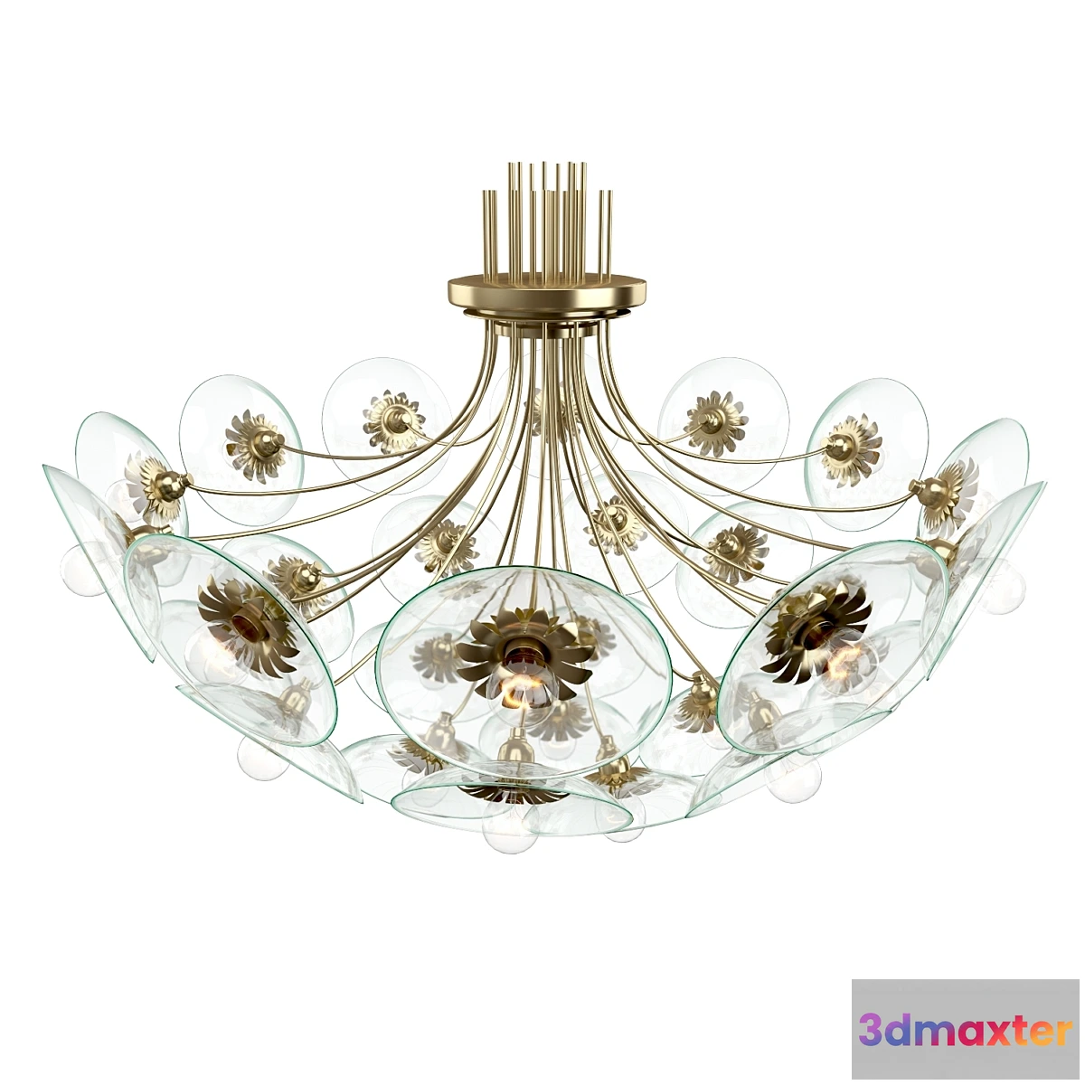 575444 - Pietro Chiesa Raro grande lampadario