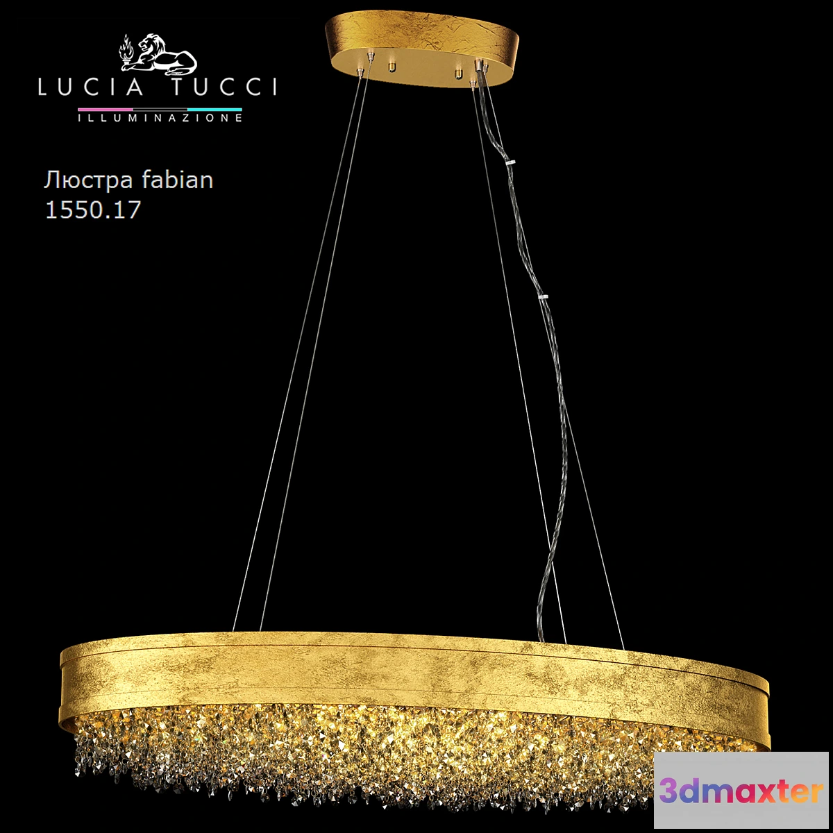 575506 - Chandelier fabian 1550.17 oro LED