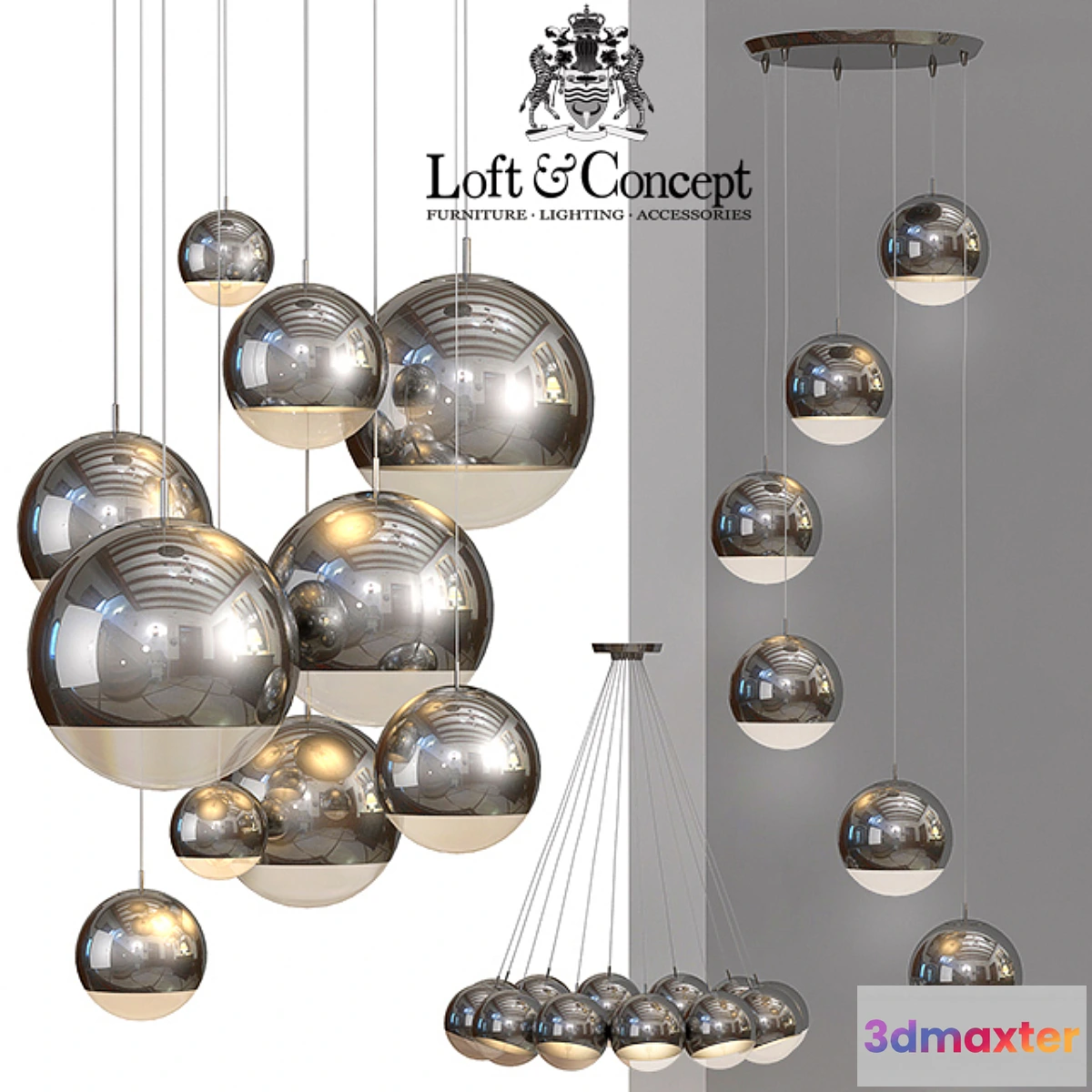 575934 - Ceiling lamp Mirror Ball