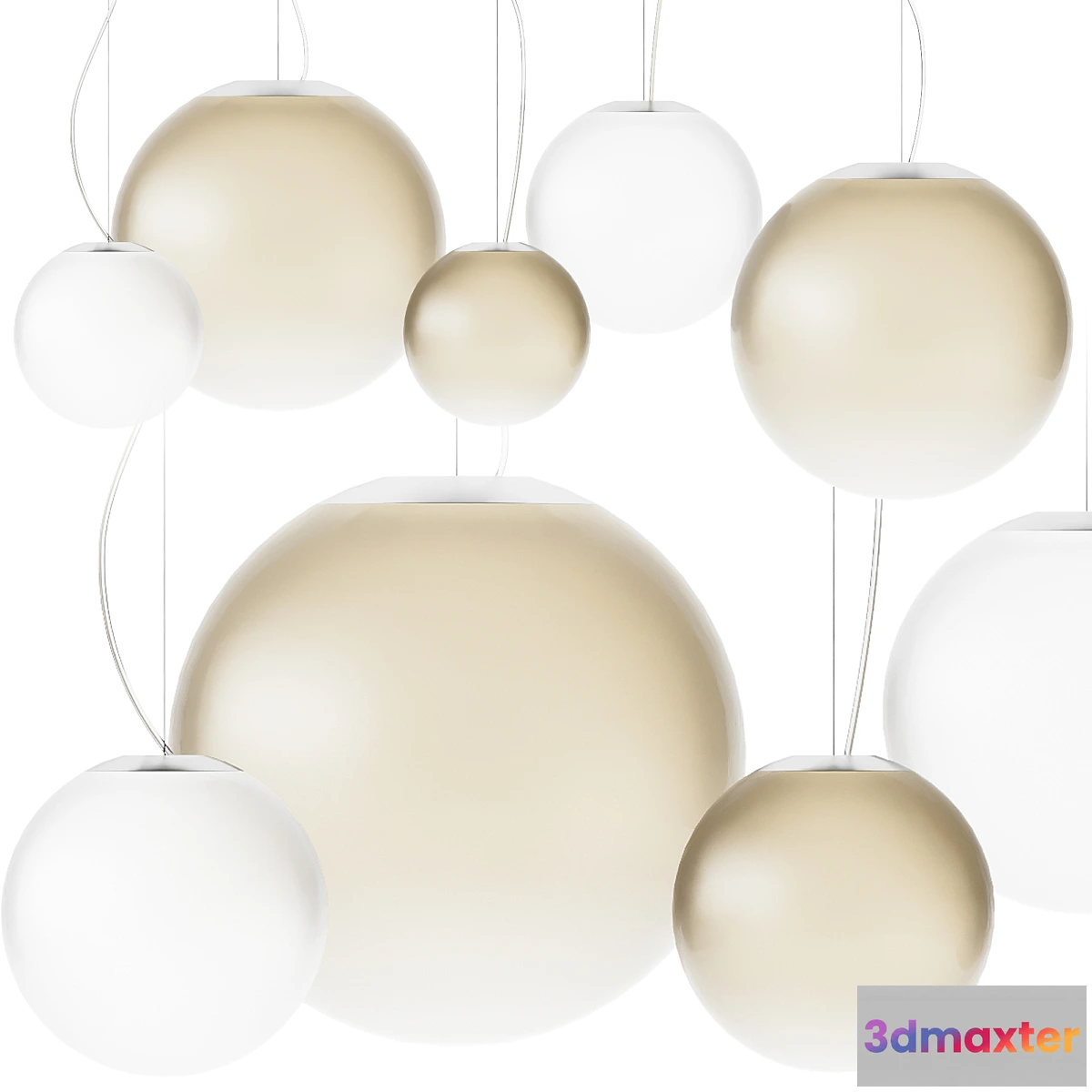 614167 - Smoke Pendant Lamp by Panzeri
