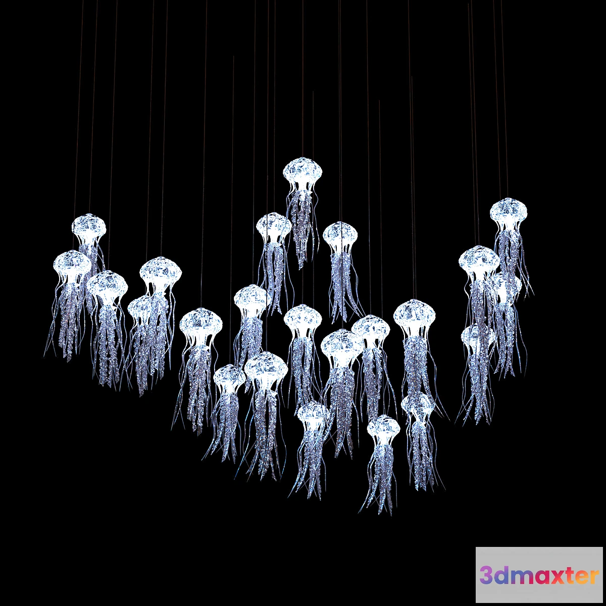 614251 - Suspended light composition Jellyfish