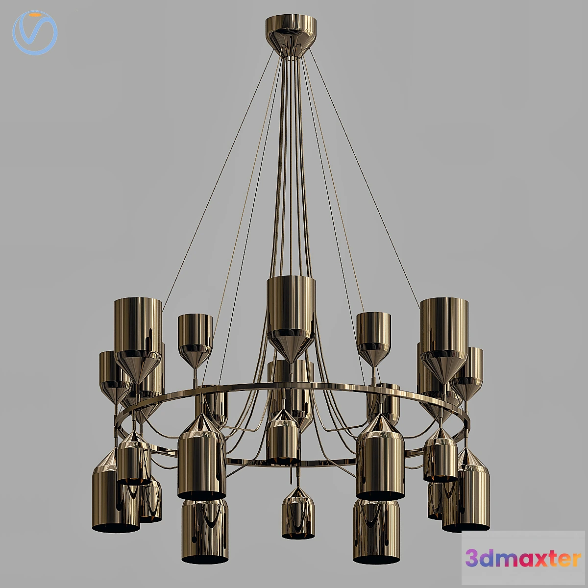 614487 - Metalarte Copacabana Queen 3 Pendant Lamp