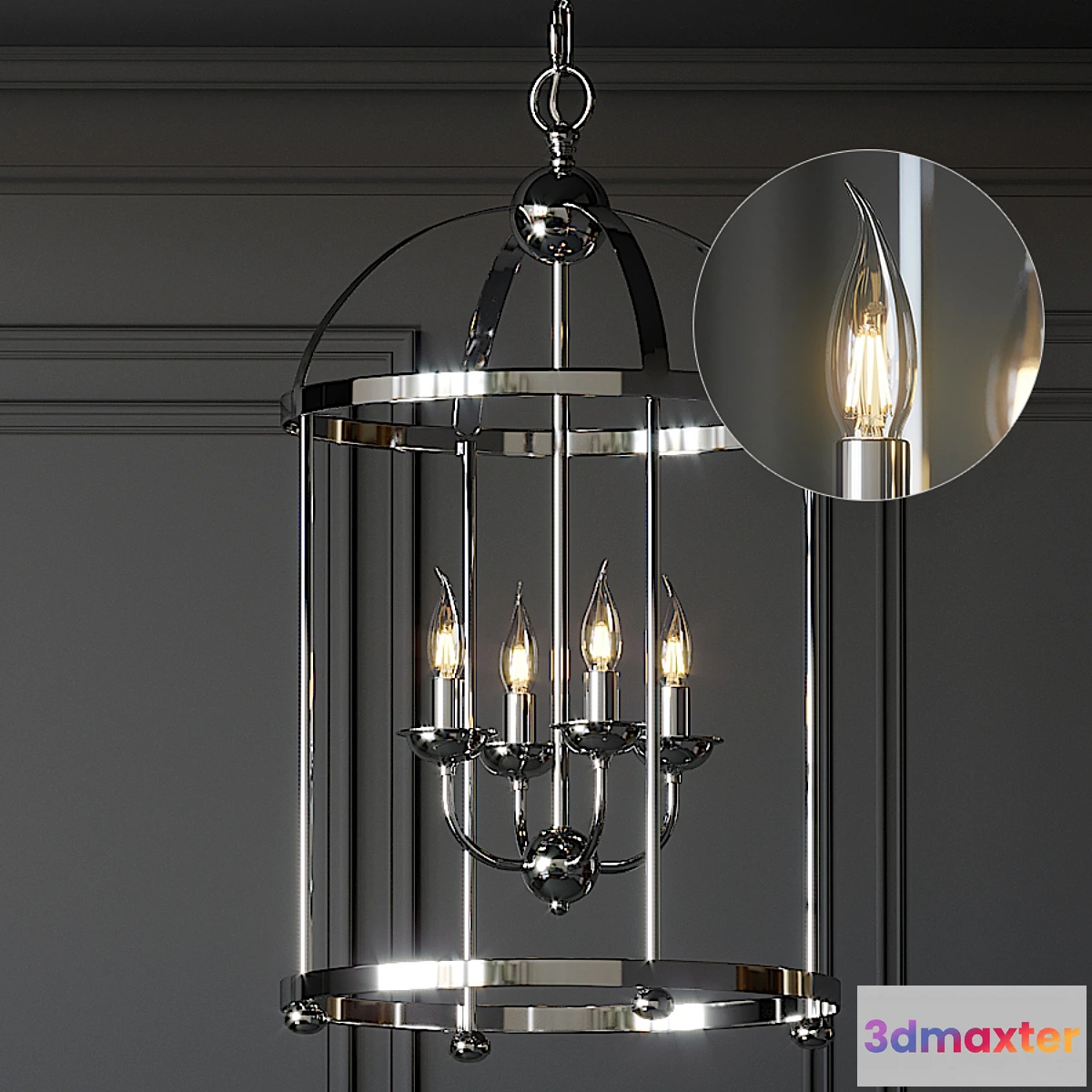 614497 - Ballard Designs Breakers 4-Light Lantern