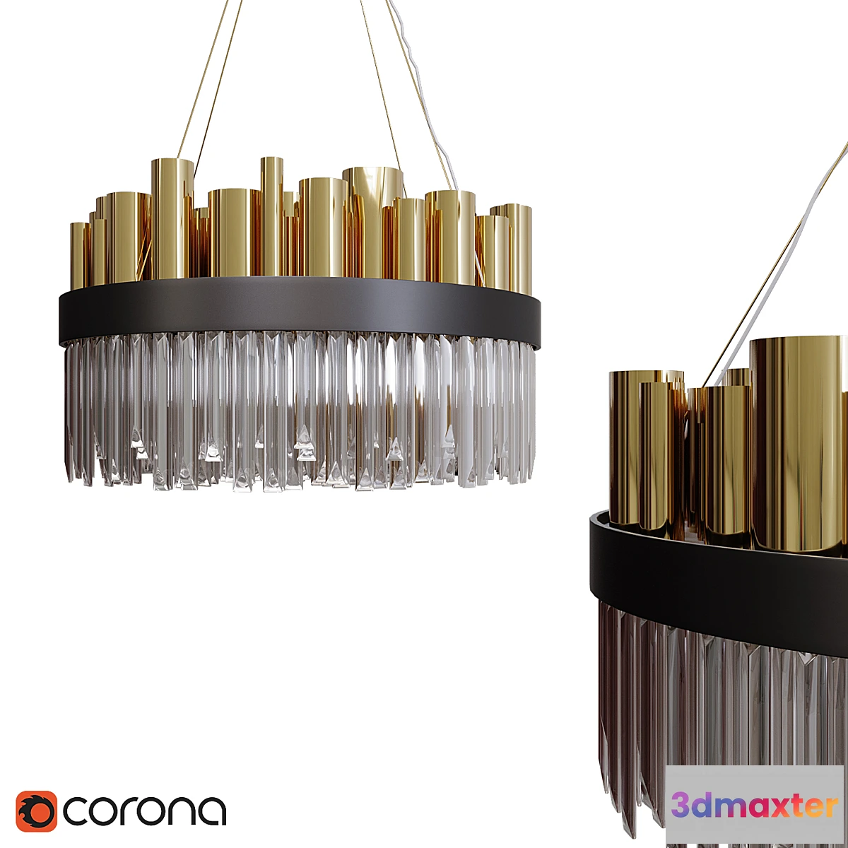 614645 - Luxurious Stainless Steel Nordic Chandelier