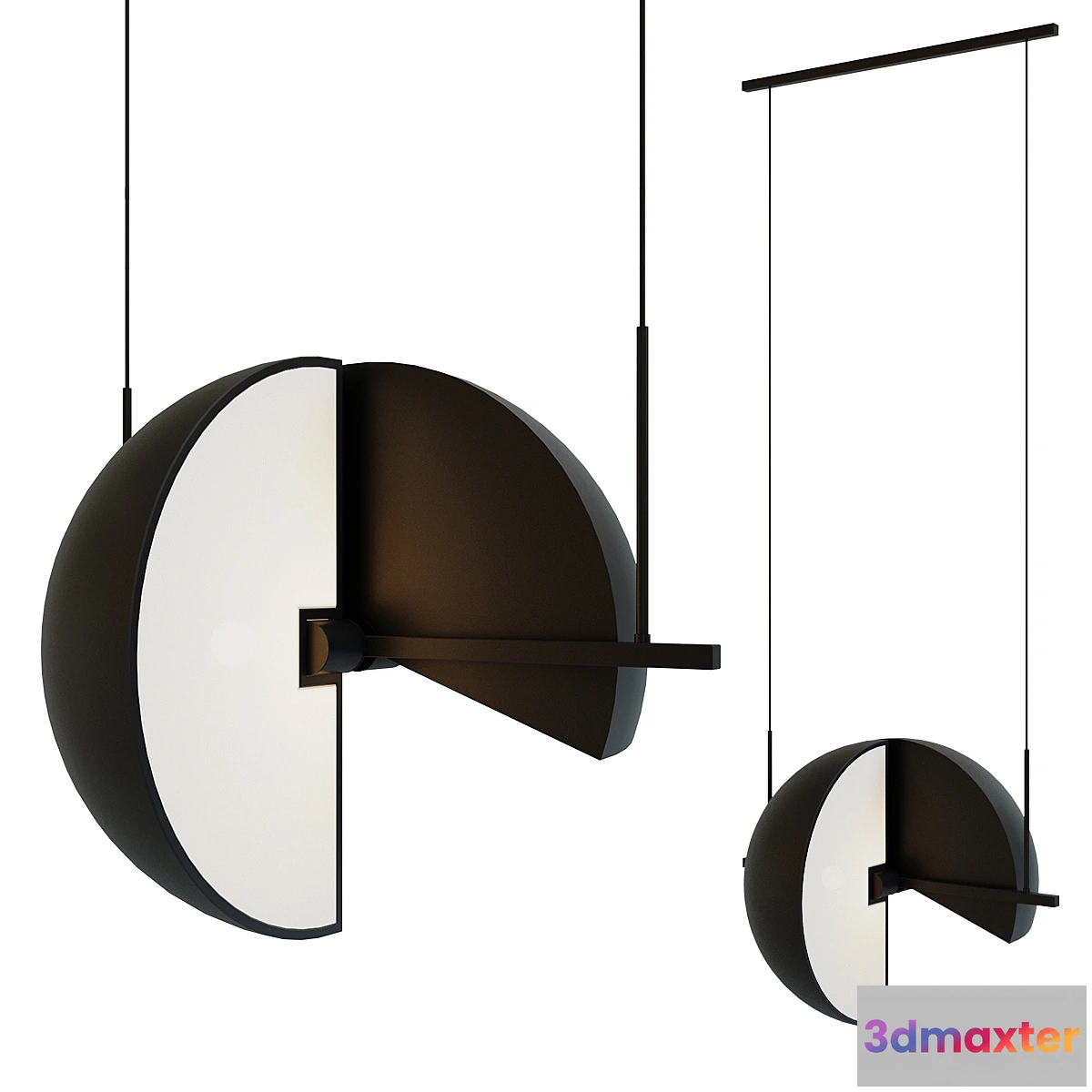 614683 - Pendant lamp Trapeze by oblure