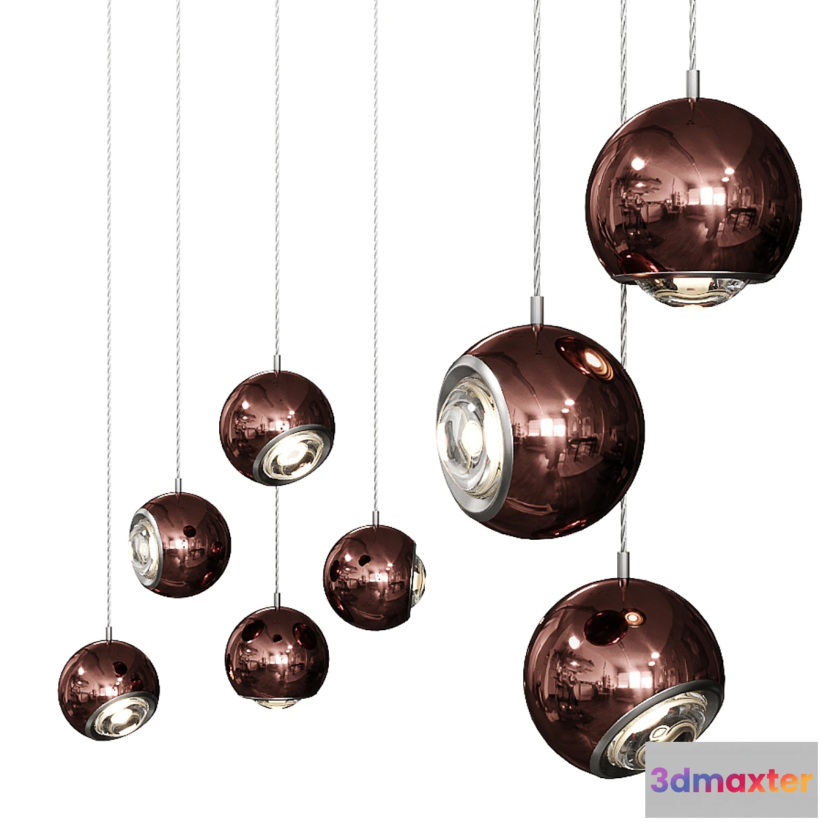 614717 - Spider by Studio Italia Design Rose Nickel