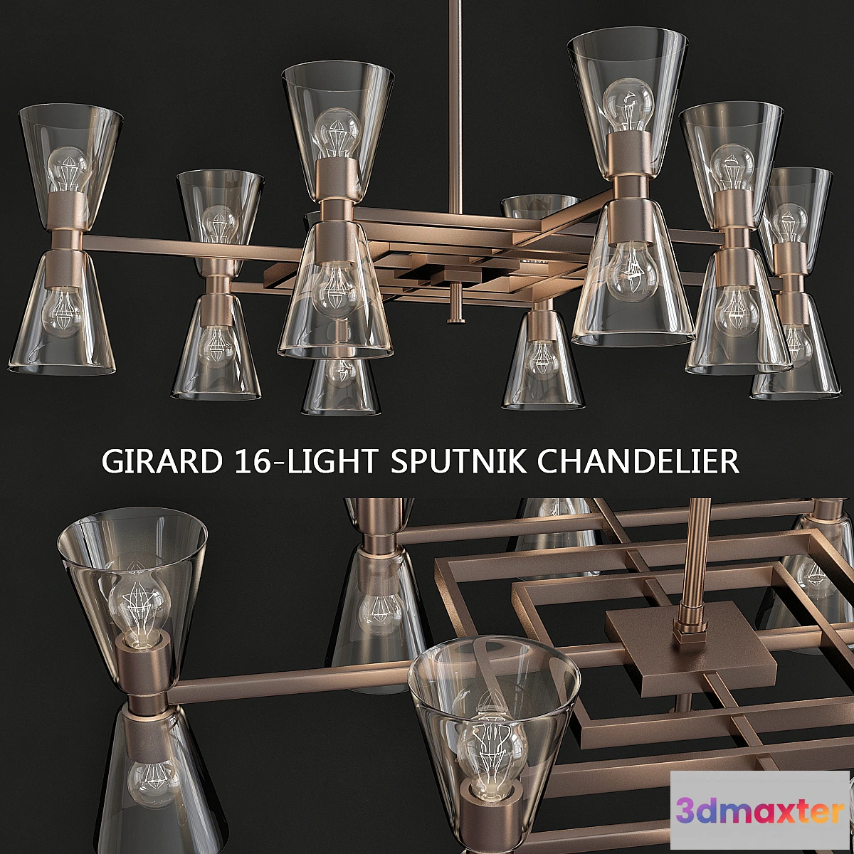 614757 - Girard 16-Light Sputnik Chandelier