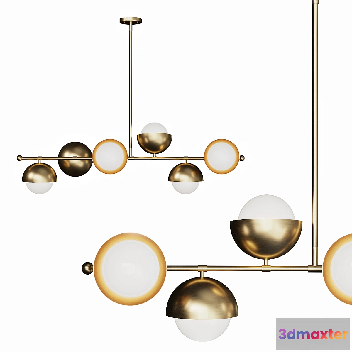 614833 - Lamp with glass shades on a frame BENTA B