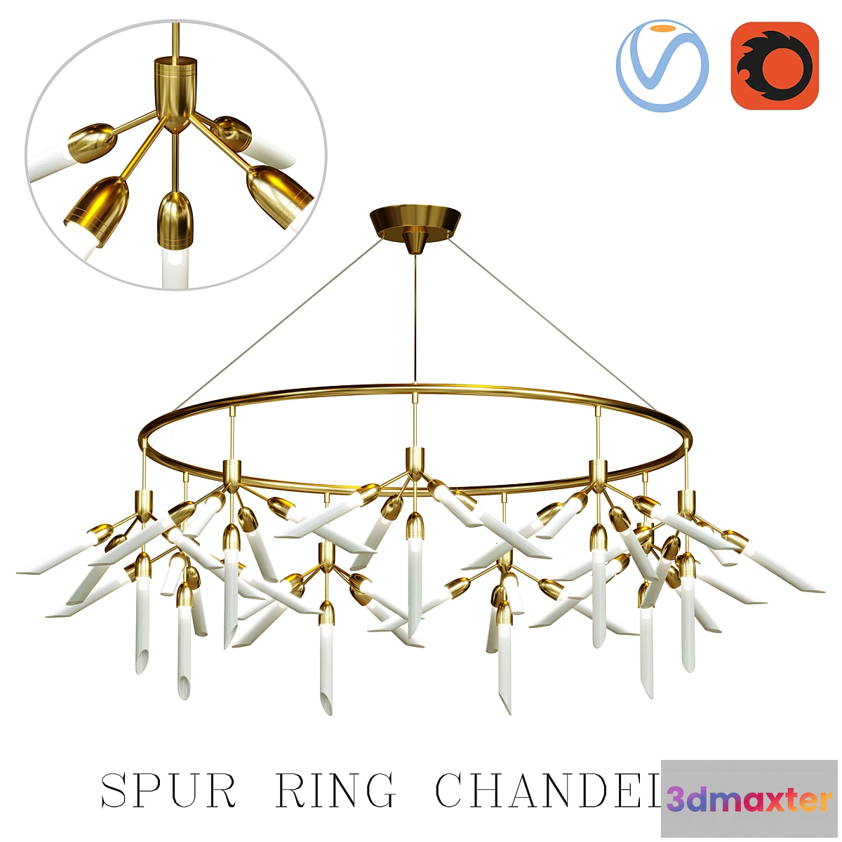 614905 - Spur Ring Chandelier
