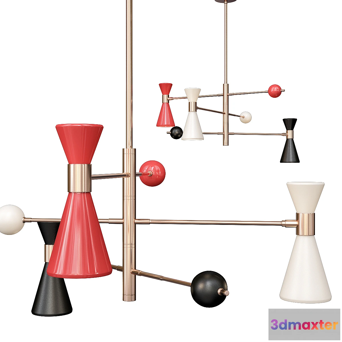 615073 - Campana three-arm pendant