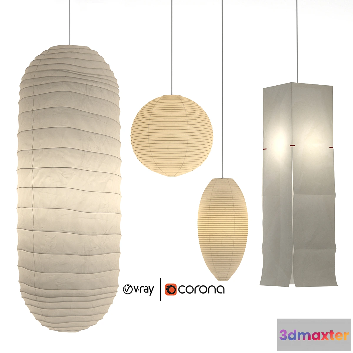 615157 - Akari Paper Japan Lantern Collection Isamu Noguchi