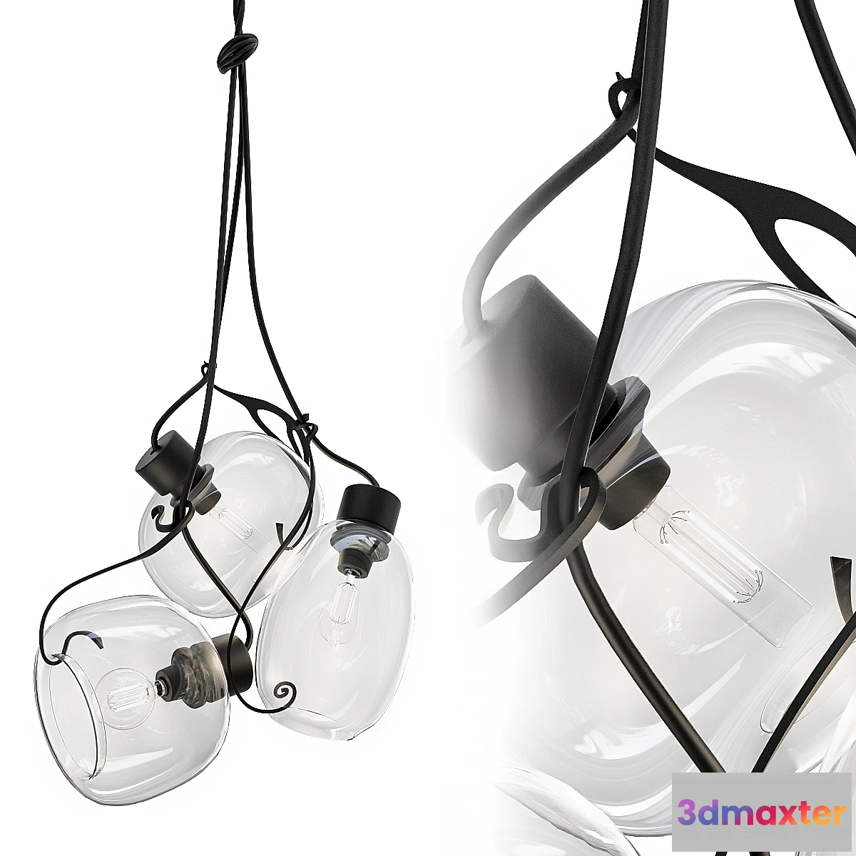 615171 - Cluster_Geometric_Pendant