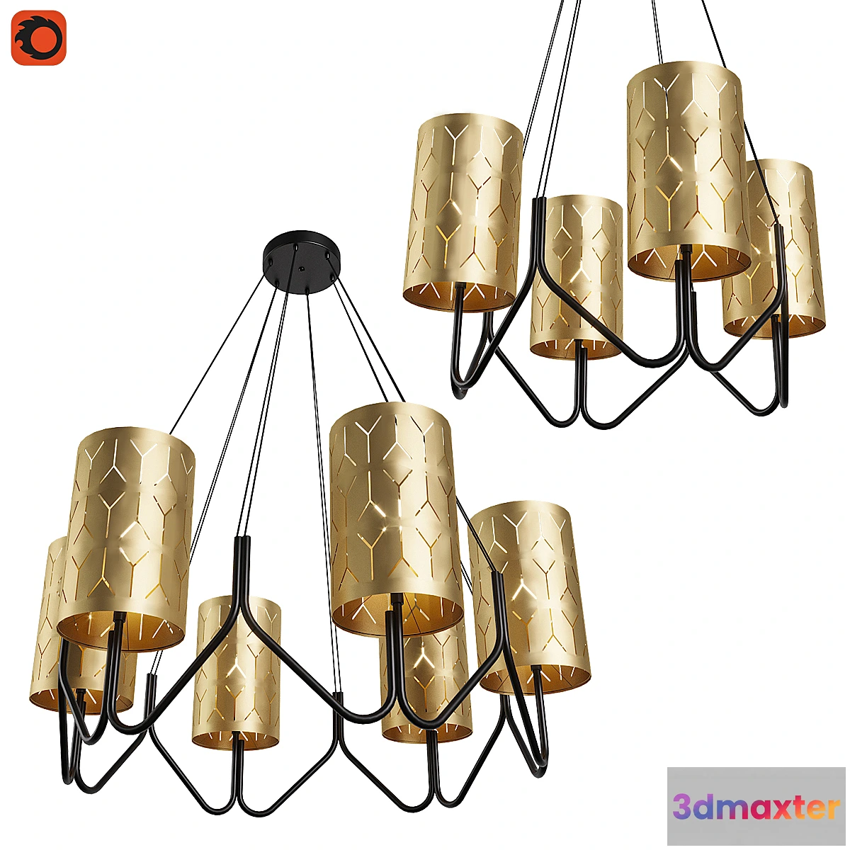 615299 - Chandelier Lumien Hall Nereus 4001