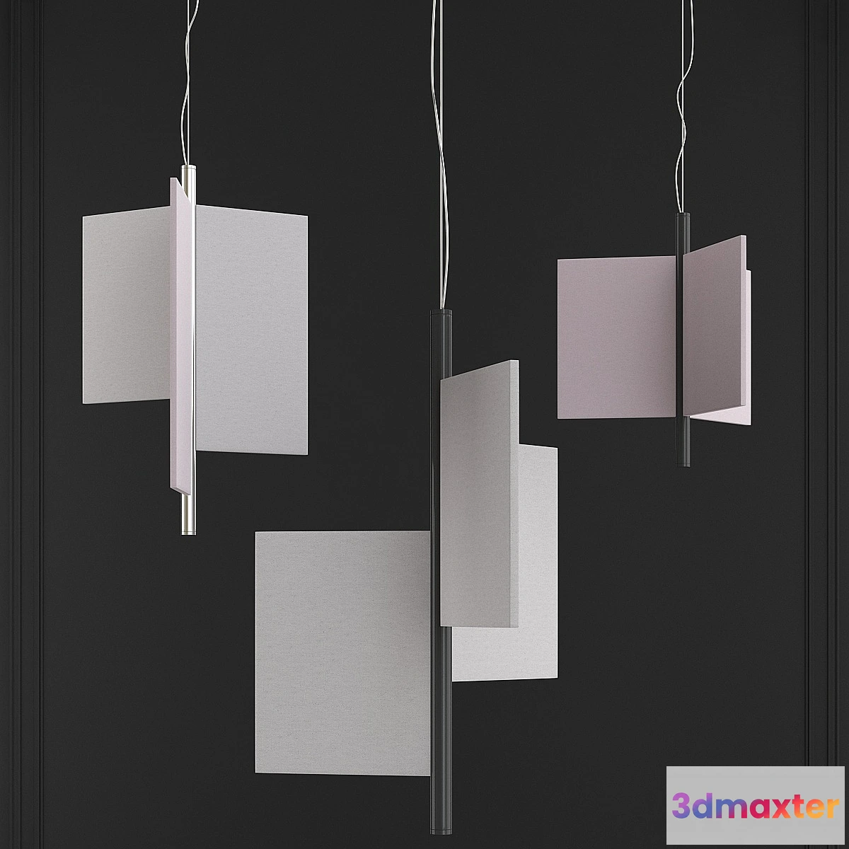 615458 - LUCEPLAN TRYPTA Direct-indirect light pendant lamp