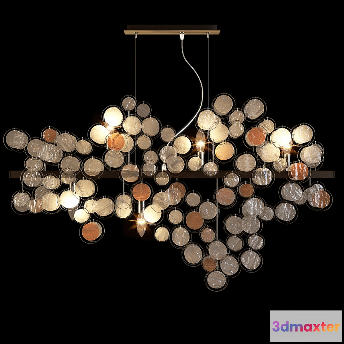 615520 - Kare pendant lamp clouds clear
