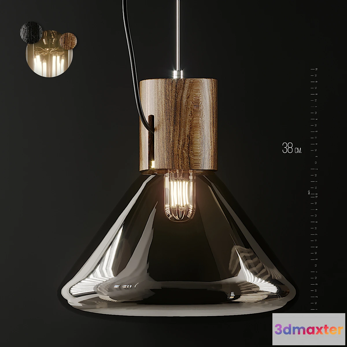 615584 - Muffin Small Pendant by Dan Yeffet