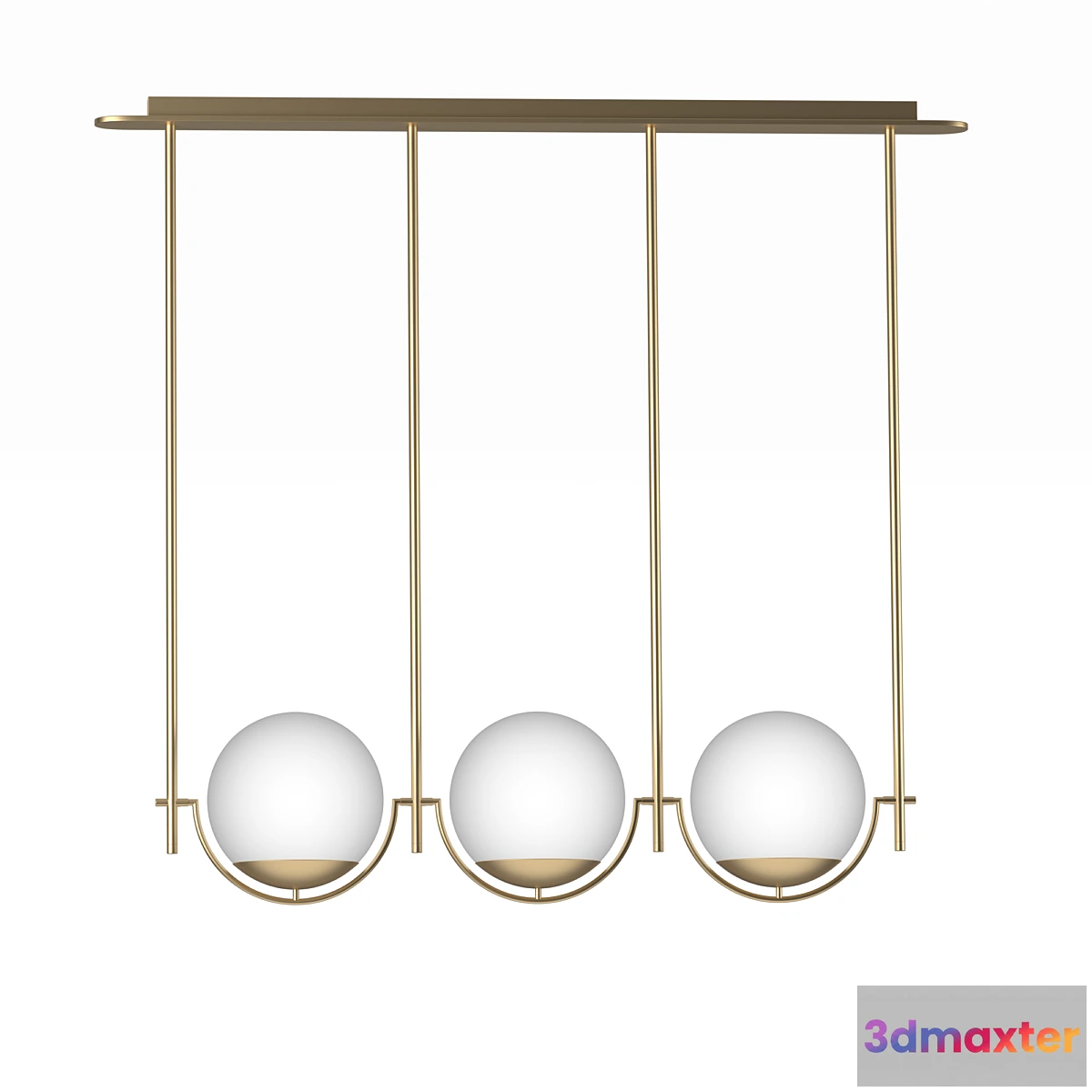 615754 - Rondure Three-Globe Pendant Light