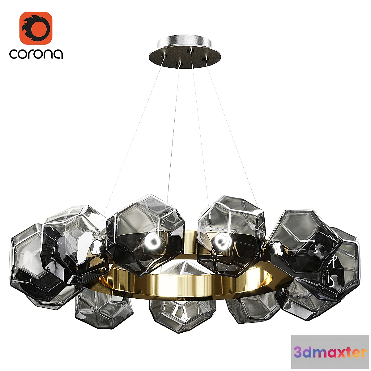 615904 - Gem Radial Ring Chandelier