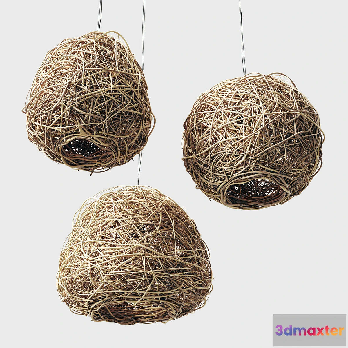 615928 - Lamp Rattan sphere hive n1 _ Rattan chandeliers spherical beehive number 1