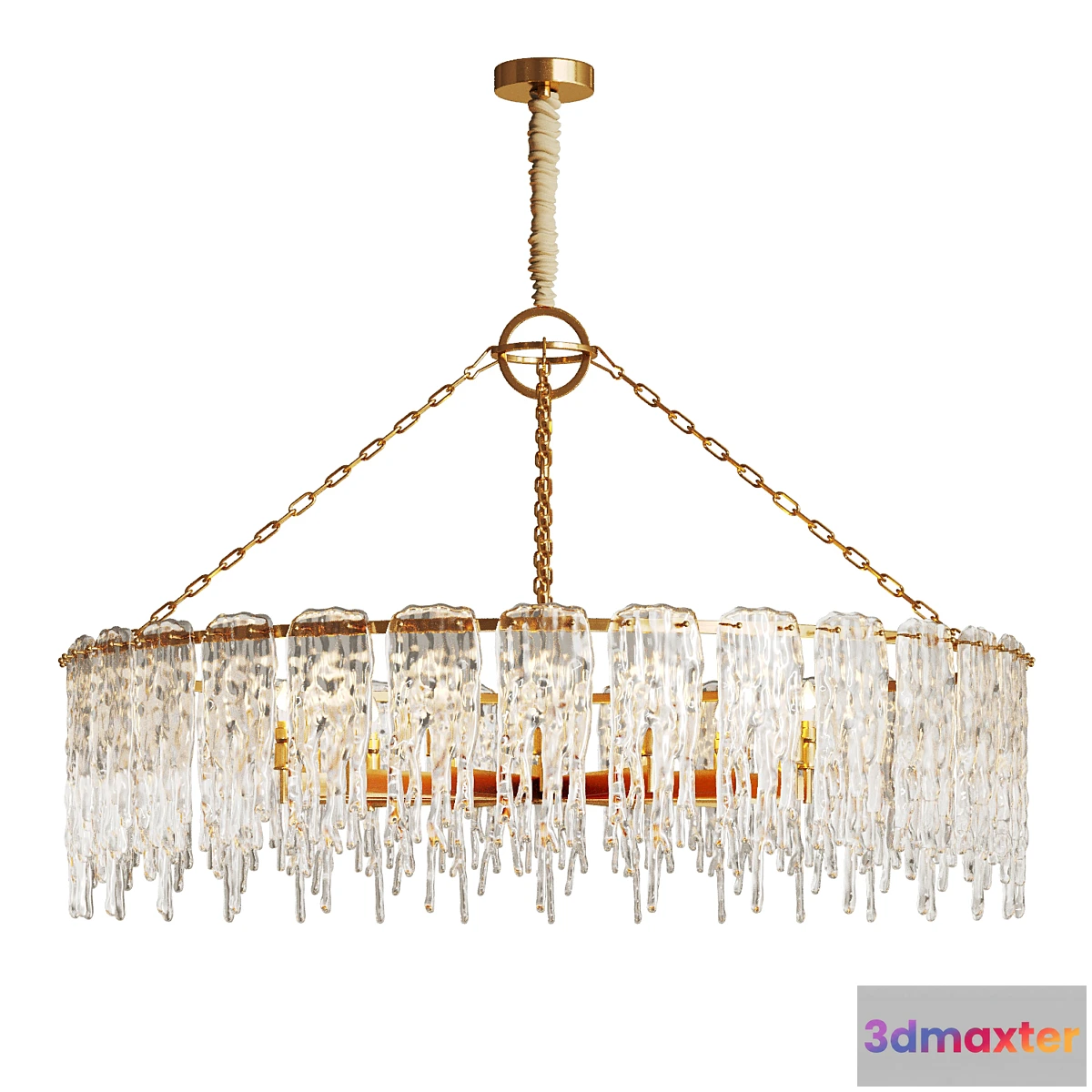 616252 - Chandelier with ice plates SPRING Ø120