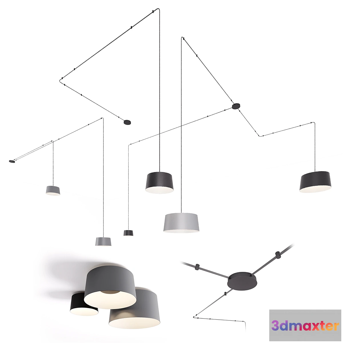 616472 - VIBIA TUBE modular pendant and ceiling system