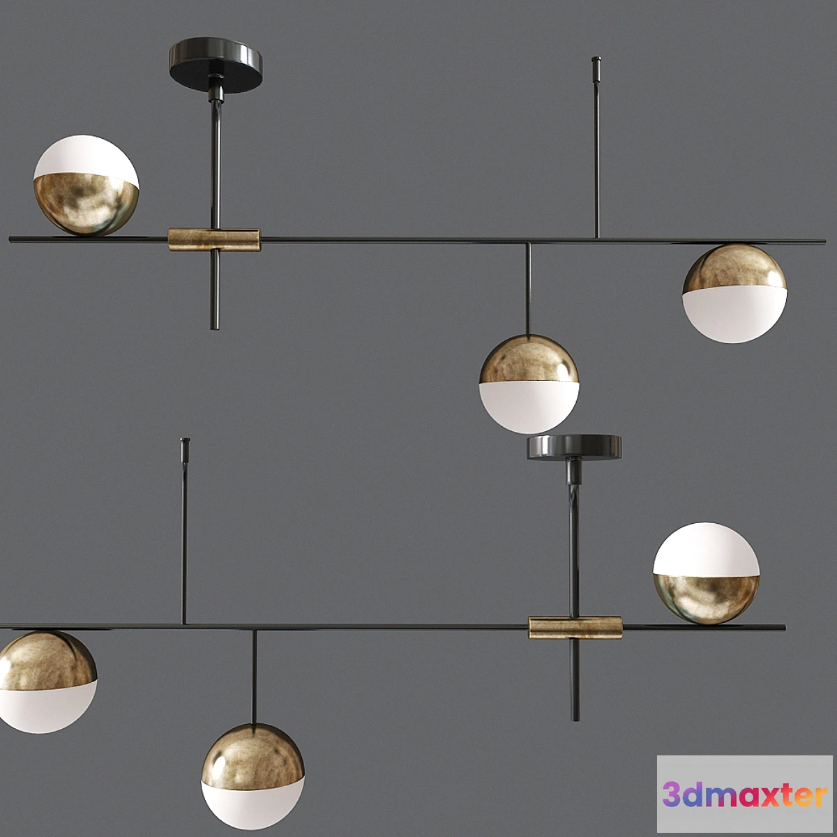 616490 - Mid Century Modern 3 Light