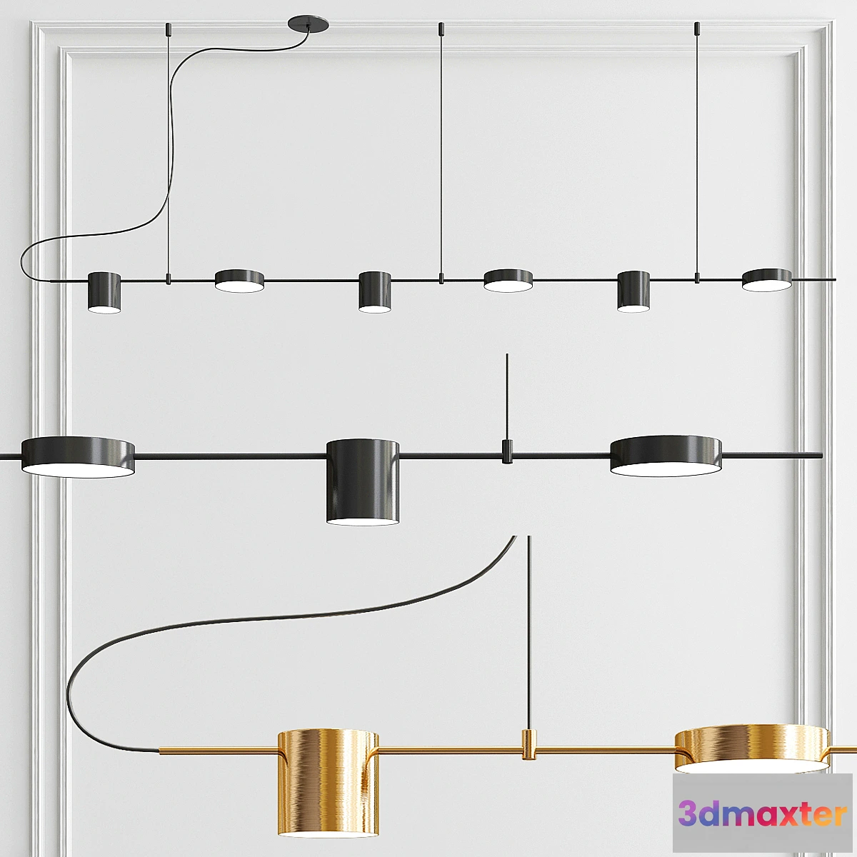 616510 - Counterpoint LED Linear Pendant - 6 light