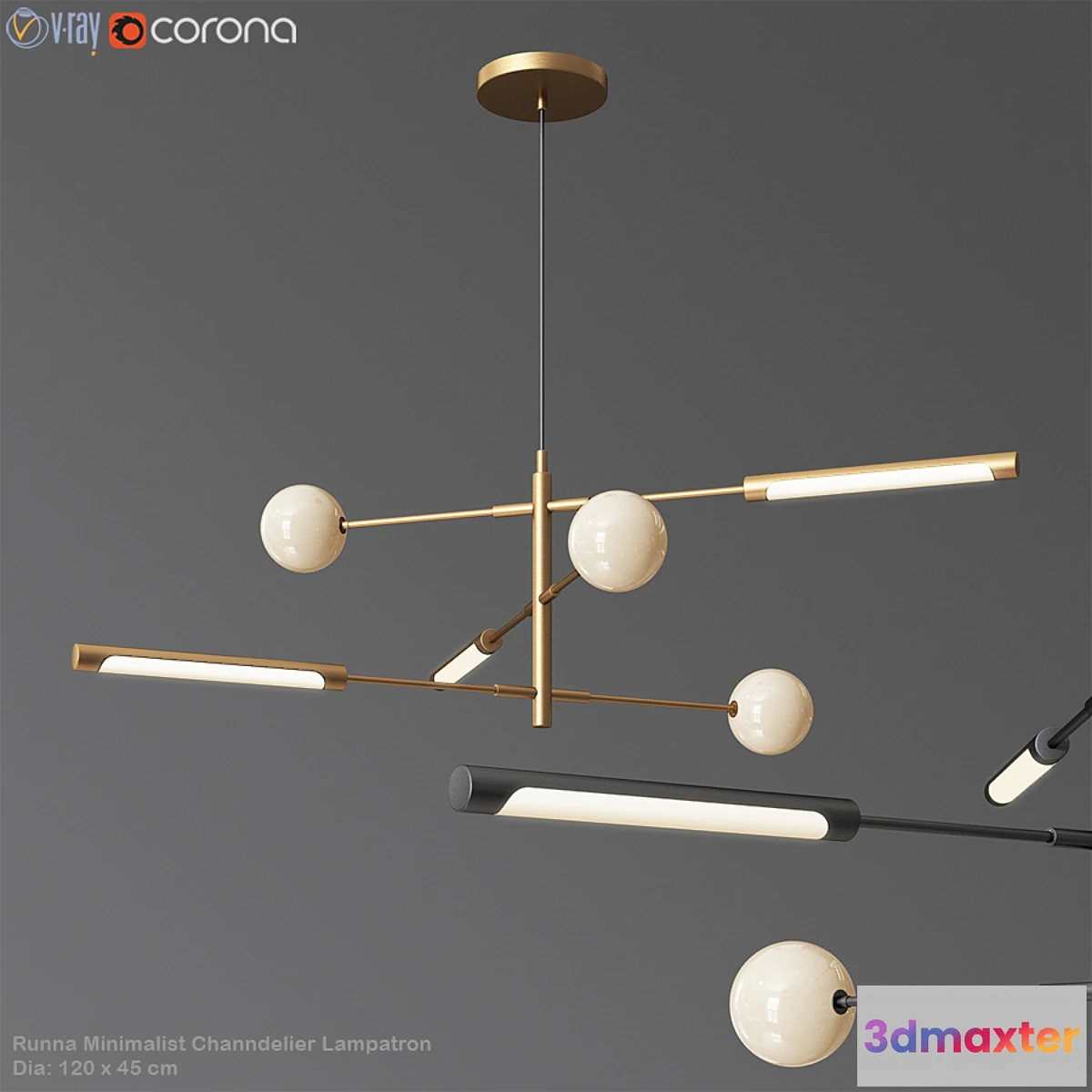 616526 - Runna Minimalist Channdelier Lampatron