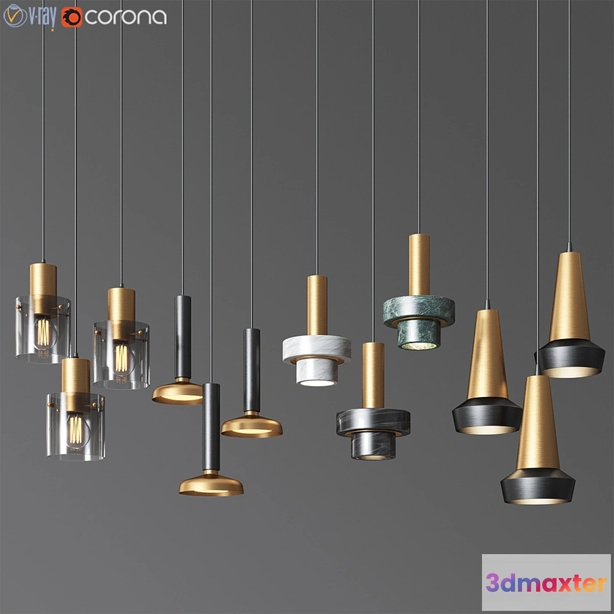 616594 - Ceiling Light Collection 7 - 4 Type