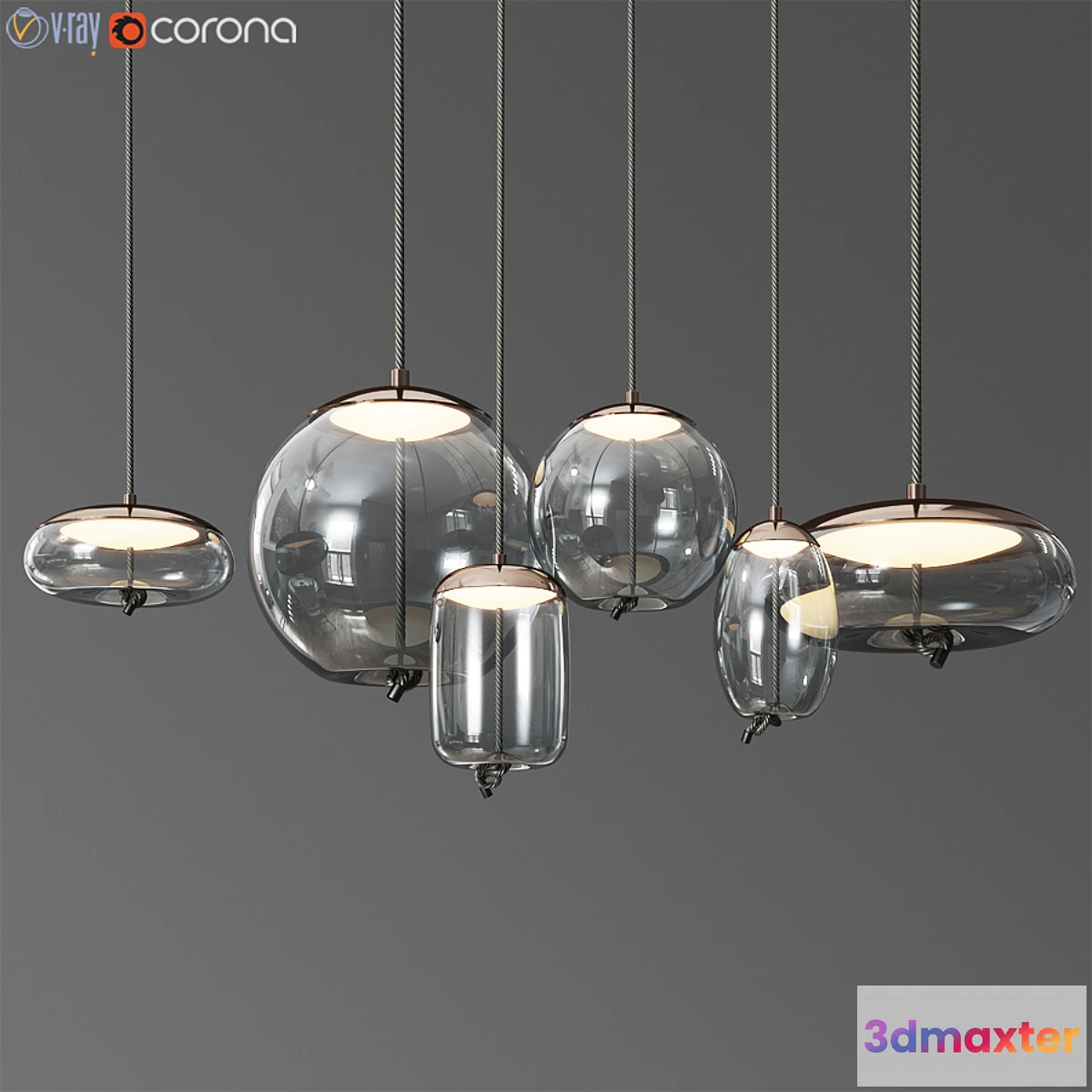 616608 - Brokis Knot Small Glass Pendant