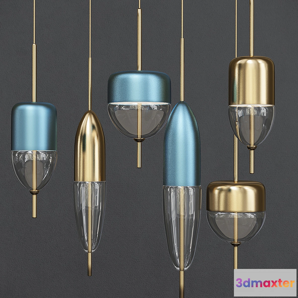 616616 - Modern creative teardrop shaped blue