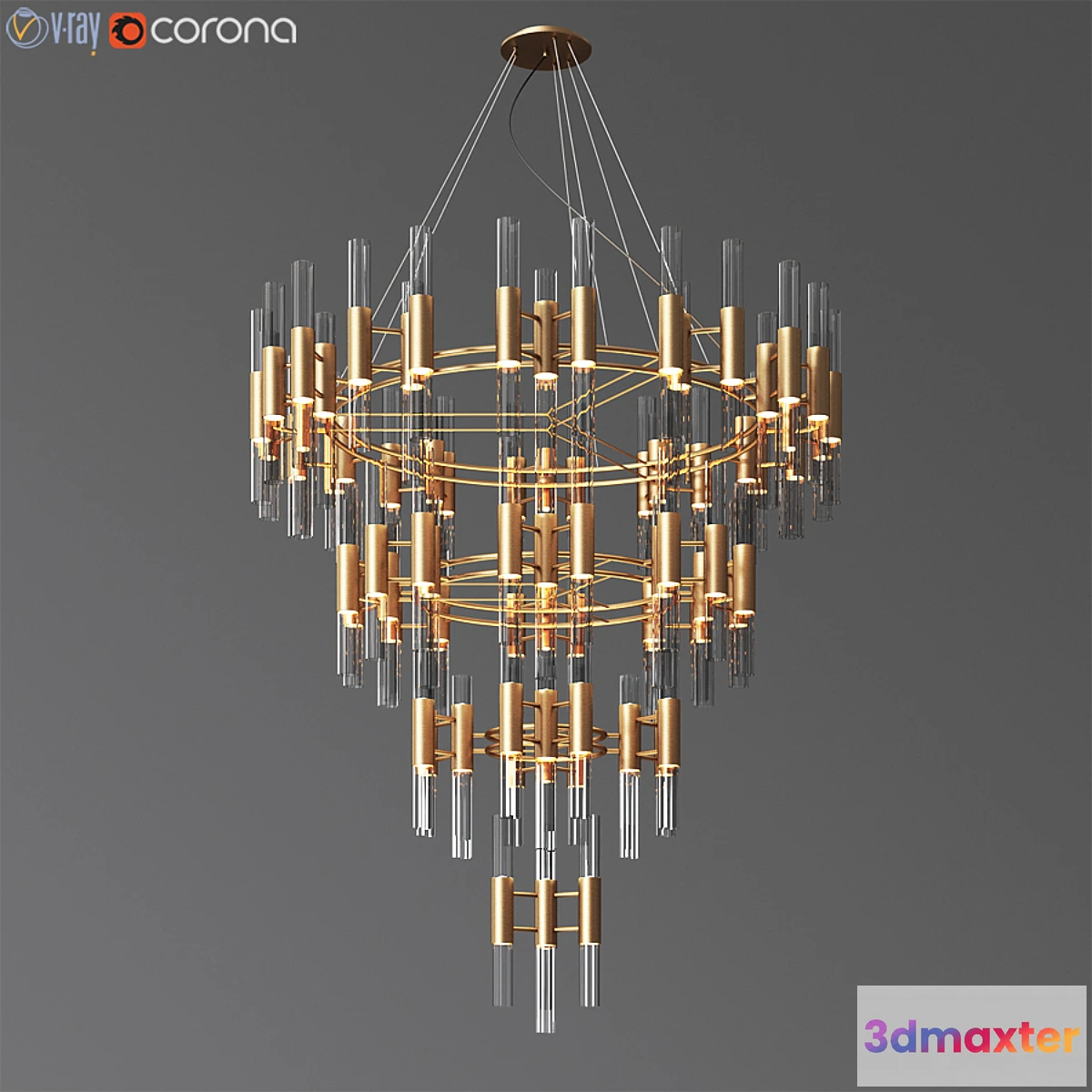 616620 - Waterfall chandelier luxxu