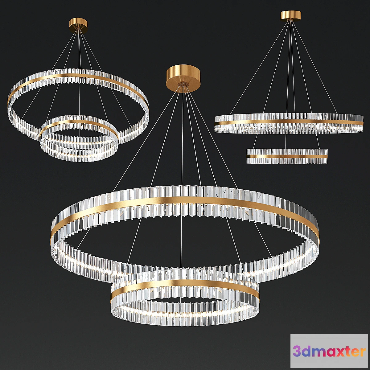 620697 - Two Tier Crystal Chandelier