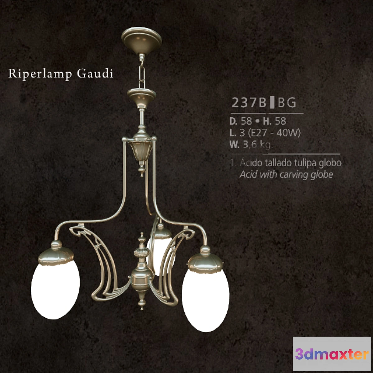 627073 - Riperlamp Gaudi