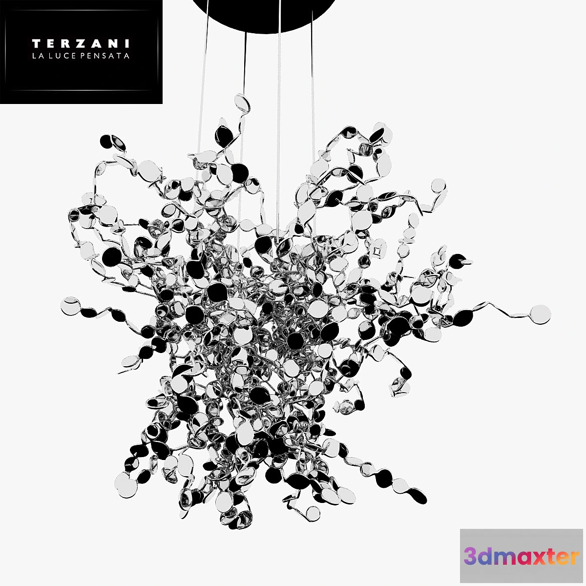 627759 - Chandelier Terzani Argent
