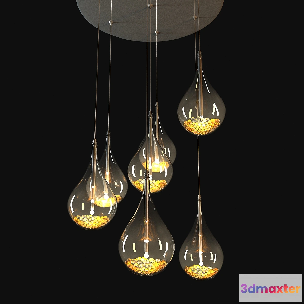 631181 - john lewis sebastian 7 light drop ceiling light