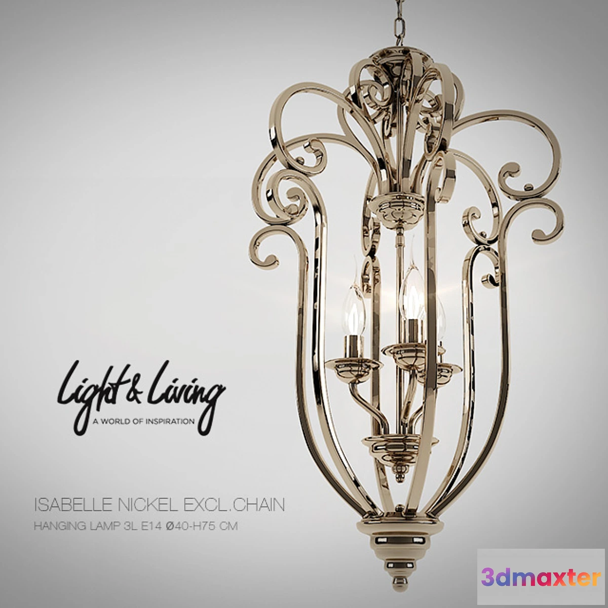 634219 - Chandelier Light & Living ISABELLE