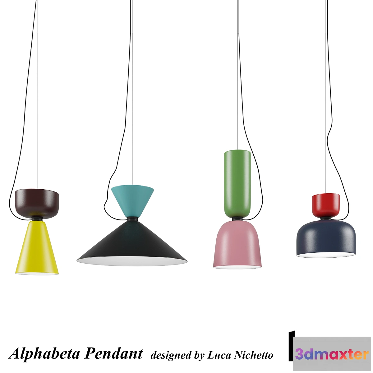 635807 - Alphabeta pendant - designed by Luca Nichetto