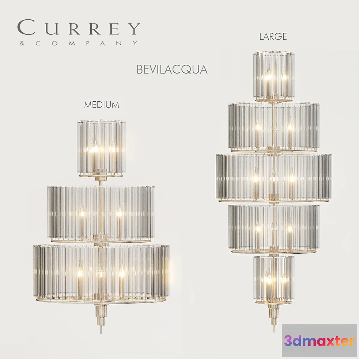 635909 - Currey & Compamy BEVILACQUA Medium and Large chandeliers